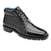 Belvedere Gallardo Caiman Crocodile Dress Hiker Boot – Black