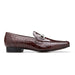 Belvedere Gerald Alligator Dress Loafer in Burgundy