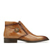 Belvedere Gregg Burgundy Ostrich Leg Monk Strap Boot