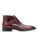 Belvedere Gregg Burgundy Ostrich Leg Monk Strap Boot