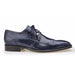 Belvedere Karmelo Black Lizard Cap Toe Dress Shoe for Men