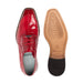 Belvedere Nome Red Eel & Ostrich Men's Dress Shoe