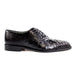 Belvedere Onesto Ostrich & Caiman Crocodile Dress Shoe – Grey