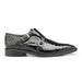Belvedere Oscar Green Alligator Double Monk Strap Dress Shoe for Men