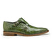Belvedere Oscar Green Alligator Double Monk Strap Dress Shoe for Men
