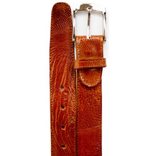 Belvedere Amber Ostrich Leg Dress Belt for Men