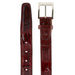 Belvedere Black Ostrich Leg Dress Belt for Men
