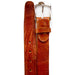 Belvedere Black Ostrich Leg Dress Belt for Men