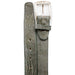 Belvedere Black Ostrich Leg Dress Belt for Men
