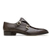 Belvedere Pablo Brown Lizard & Ostrich Double Monk Strap Shoe