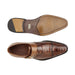 Belvedere Salinas Ostrich Monk Strap Shoe in Tan for Men