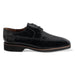 Mens Belvedere Tyson Genuine Ostrich & Calf Skin Dress Shoe in Burgundy