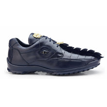 Belvedere Vasco Hornback Crocodile Sneaker in Navy for Men