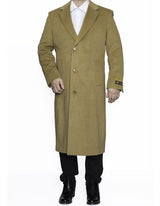 Men's Big And Tall Overcoat Long Men's Dress Topcoat - Winter coat 4XL 5XL 6XL Camel