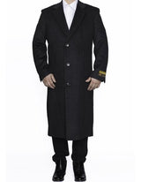 Men's Big And Tall Overcoat Long Men's Dress Topcoat - Winter coat 4XL 5XL 6XL Charcoal