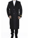 Men's Big And Tall Overcoat Long Men's Dress Topcoat -  Winter coat 4XL 5XL 6XL Charcoal