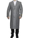 Men's Big And Tall  Overcoat Long Men's Dress Topcoat -  Winter coat 4XL 5XL 6XL Light Grey