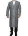 Men's Big And Tall  Overcoat Long Men's Dress Topcoat -  Winter coat 4XL 5XL 6XL Light Grey