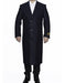 Men's Big And Tall Overcoat Long Men's Dress Topcoat -  Winter coat 4XL 5XL 6XL Navy Blue