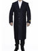 Men's Big And Tall Overcoat Long Men's Dress Topcoat -  Winter coat 4XL 5XL 6XL Navy Blue