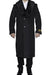 Men's Big And Tall Overcoat Long Men's Dress Topcoat -  Winter coat 4XL 5XL 6XL Charcoal Grey