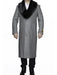 Men's Big And Tall Overcoat Long Men's Dress Topcoat -  Winter coat 4XL 5XL 6XL Light Grey