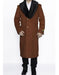 Men's Big And Tall Overcoat Long Men's Dress Topcoat -  Winter coat 4XL 5XL 6XL Rust