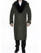 Men's Big And Tall Overcoat Long Men's Dress Topcoat -  Winter coat 4XL 5XL 6XL Olive Green