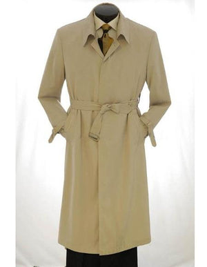 Men's Big And & Tall Trench Coat Light Khaki