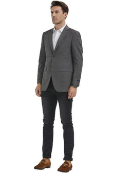 Mens Big and Tall Blazer - Big and Tall Grey ~ Tan Sport Coat