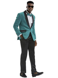 Mens Big and Tall Blazer - Big and Tall Teal Sport Coat