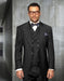 Mens Big and Tall Size Suits - Plus Size Mens Charcoal Suit - Peak Lapel Ticket Pocket