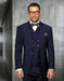 Mens Big and Tall Size Suits - Plus Size Mens Sapphire Suit - Peak Lapel Ticket Pocket