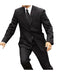 Men's Black   2 Button Suit