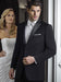 Evening Peak Black 2 Button Peak Tuxedo Ike Evening by Tuxedo Authentic Brand