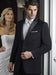 Evening Peak Black 2 Button Peak Tuxedo Ike Evening by Tuxedo Authentic Brand