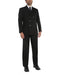 Men's Black 3x2 = 6 buttons Style Double Breasted Suits Jacket & Pants