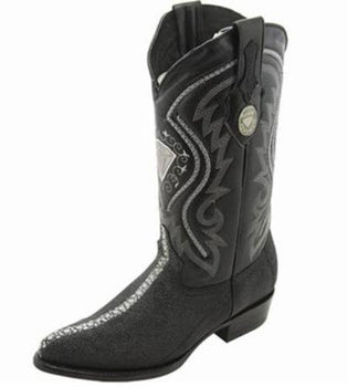 Bota Mantarraya Imitacion Negro