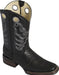 Bota Horma Rodeo Cuadrada Negro