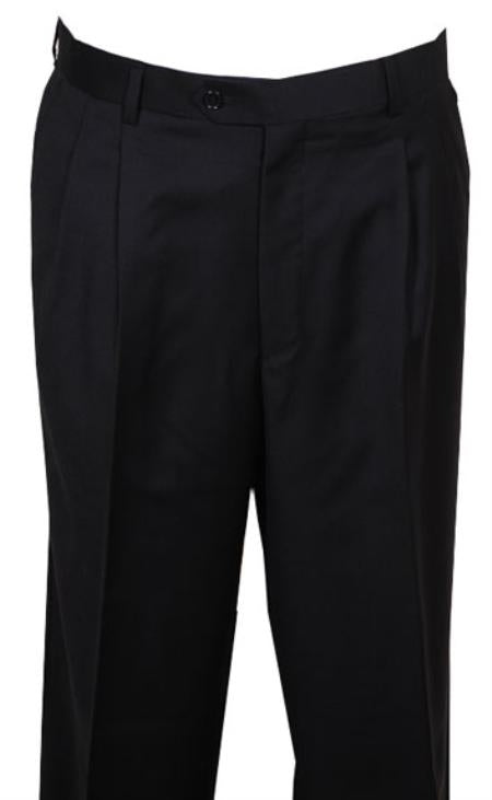 big mens black dress pants Long Rise Leg Slacks Men'S Pant Wide Leg Pleated Baggy Dress Trousers Unhemmed Unfinished Bottom Black / Dress size : 48 Unique Vintage Black Floral Pleated pants favsale Color:Black and  Dark Green Introducing the Premium Comfort