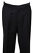Long Rise Big Leg Slacks Men'S Dress Pant Black Wide Leg Pleated Baggy Dress Trousers Unhemmed Unfinished Bottom