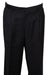 long rise big leg slack Men's Dress Pant Black wide Leg Pleated baggy dress trousers unhemmed unfinished bottom