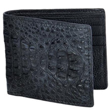 Men's Genuine Exotic Animal Skin Carteras caiman ~ World Best Alligator ~ Gator Skin Lomo Men's Wallet – Negro