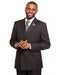 Men's Black Double Breasted 2 Button Suit