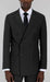 Men's Black Double Breasted Suit
