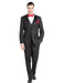 Giorgio Fiorelli Men's Black Double Vent  2 Button Modern Fit Suits