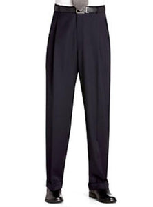 Flat Front Regular Rise Slacks Black