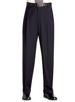 Flat Front Regular Rise Slacks Black