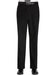 Flat Front Regular Rise Black Slacks