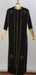 Men'S Big & Tall Mandarin Collar Black/Gold Church Cross Accent Robe With Stole Suits